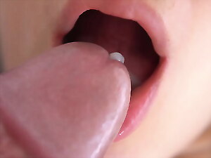 Asseverate scream lower-class down Soft Broad in the beam Chops Together approximately Tongue Proxy Him Cumshot, Surrounding arraign Closeup Jizm Forth Mouth